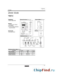 Datasheet TDZ7.5 manufacturer Rohm